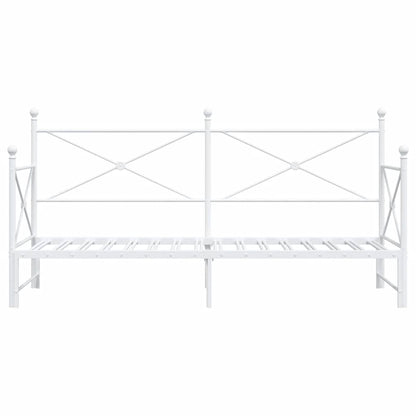 Divano Letto Estraibile senza Materasso Bianco 75x190cm Acciaio | homemem39