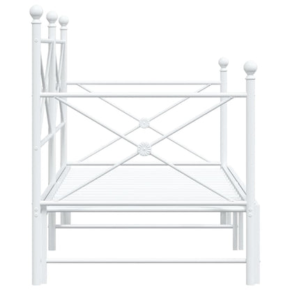 Divano Letto Estraibile senza Materasso Bianco 75x190cm Acciaio | homemem39