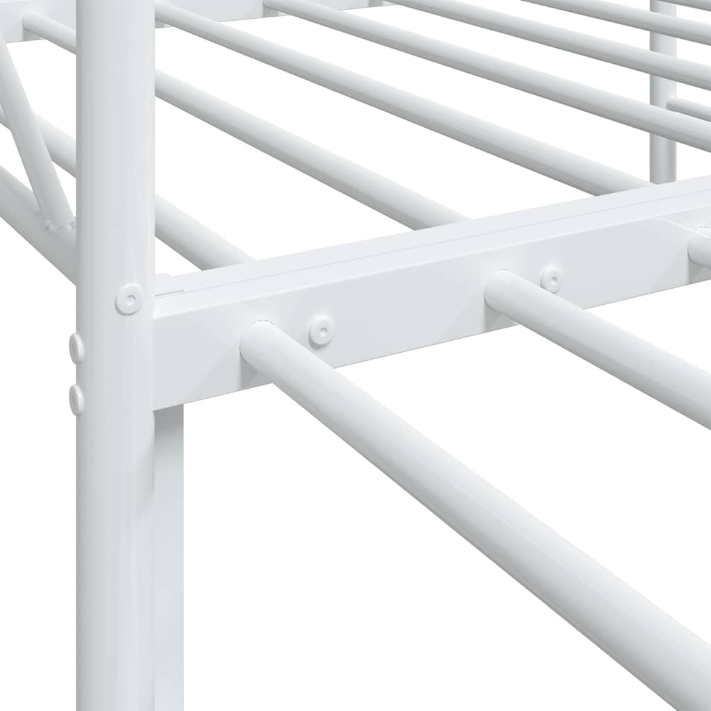 Divano Letto Estraibile senza Materasso Bianco 80x200cm Acciaio | homemem39