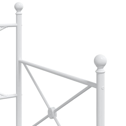 Divano Letto Estraibile senza Materasso Bianco 90x190cm Acciaio - homemem39