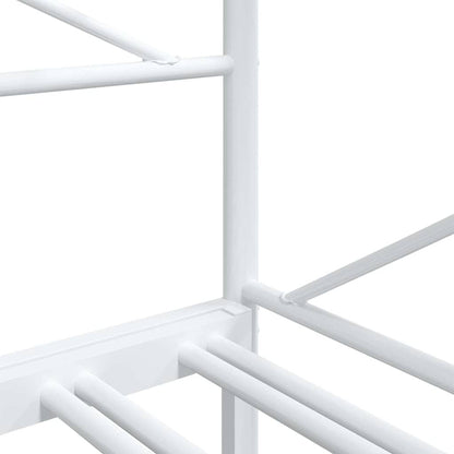 Divano Letto Estraibile senza Materasso Bianco 90x200cm Acciaio