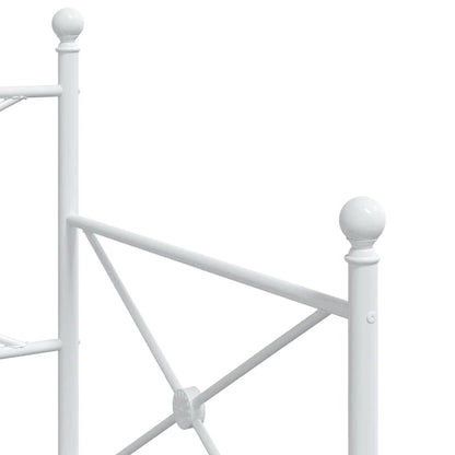 Divano Letto Estraibile senza Materasso Bianco 90x200cm Acciaio - homemem39