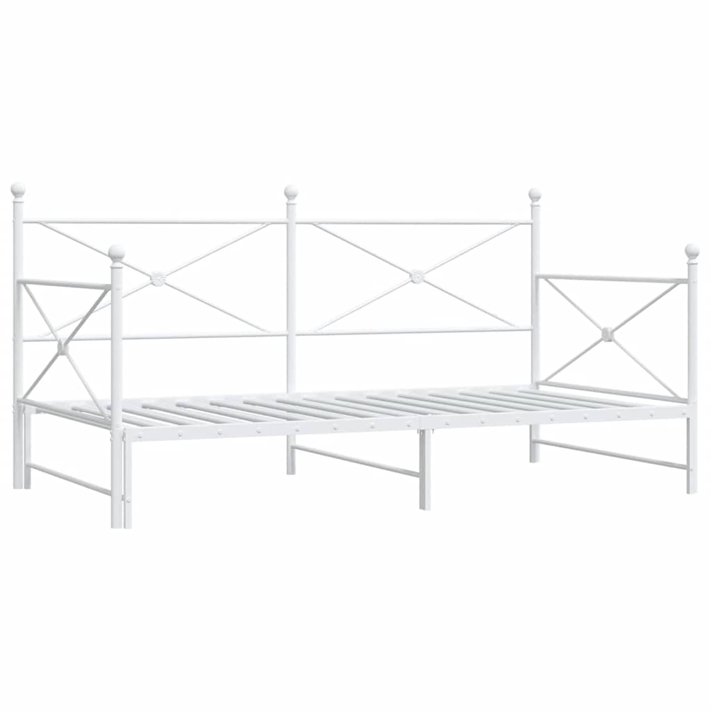 Divano Letto Estraibile senza Materasso 100x190 cm in Acciaio