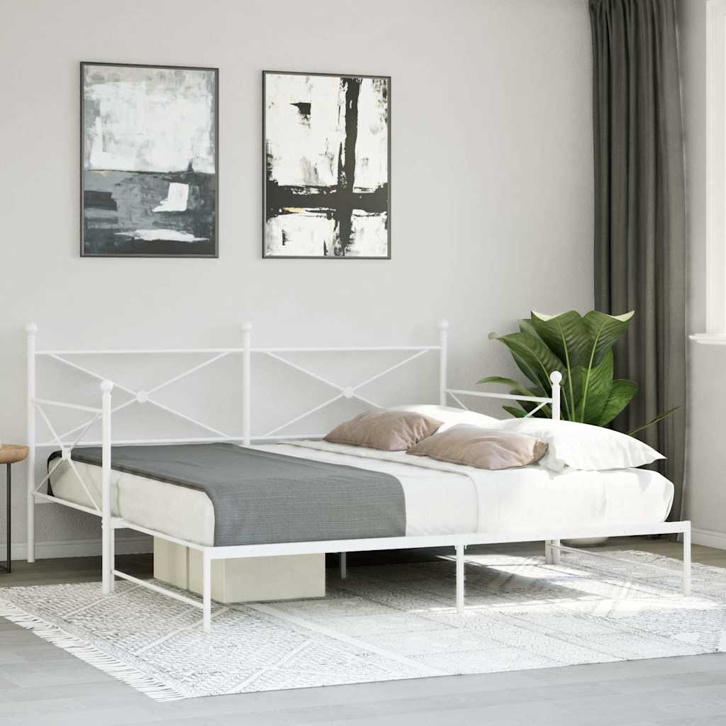 Divano Letto Estraibile senza Materasso 100x190 cm in Acciaio - homemem39