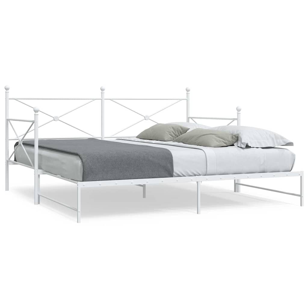 Divano Letto Estraibile senza Materasso 100x200 cm in Acciaio - homemem39