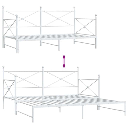 Divano Letto Estraibile senza Materasso 107x203 cm in Acciaio | homemem39