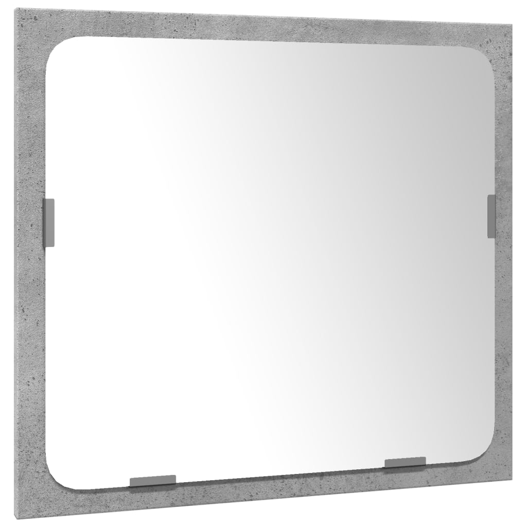 Set Mobili da Bagno 3 pz Grigio Cemento in Legno Multistrato