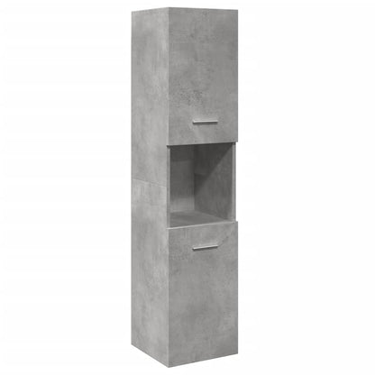 Set Mobili da Bagno 3 pz Grigio Cemento in Legno Multistrato | homemem39