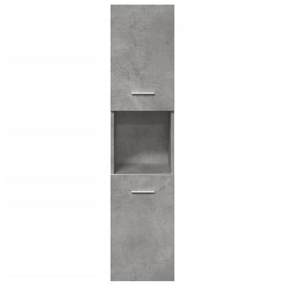 Set Mobili da Bagno 3 pz Grigio Cemento in Legno Multistrato | homemem39