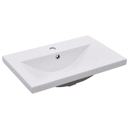Set Mobili da Bagno 5 pz Grigio Cemento in Legno Multistrato