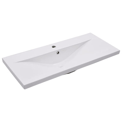 Set Mobili da Bagno 5 pz Grigio Cemento in Legno Multistrato