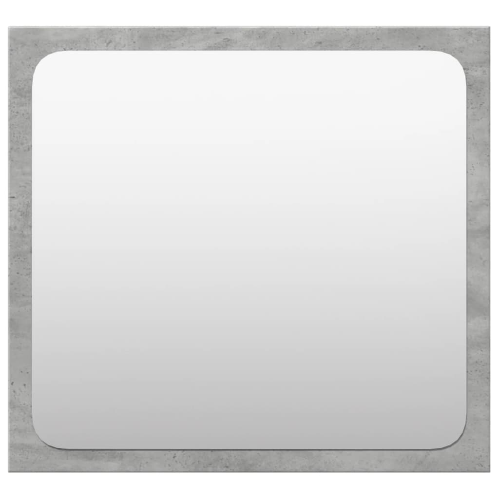 Set Mobili da Bagno 4 pz Grigio Cemento in Legno Multistrato