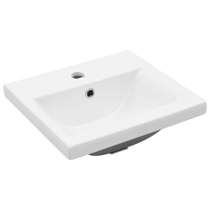 Set Mobili da Bagno 4 pz Grigio Cemento in Legno Multistrato