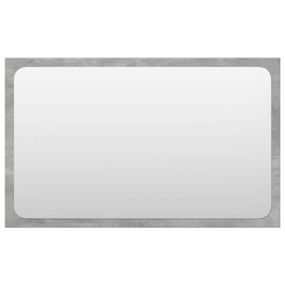 Set Mobili da Bagno 4 pz Grigio Cemento in Legno Multistrato