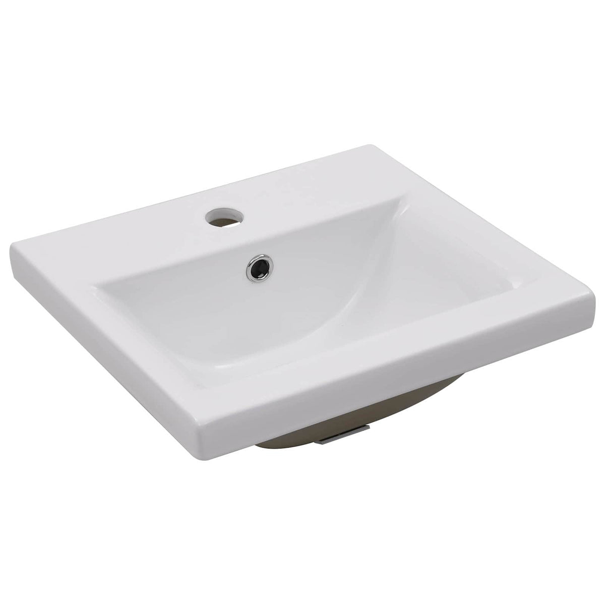 Set Mobili da Bagno 5 pz Grigio Cemento in Legno Multistrato
