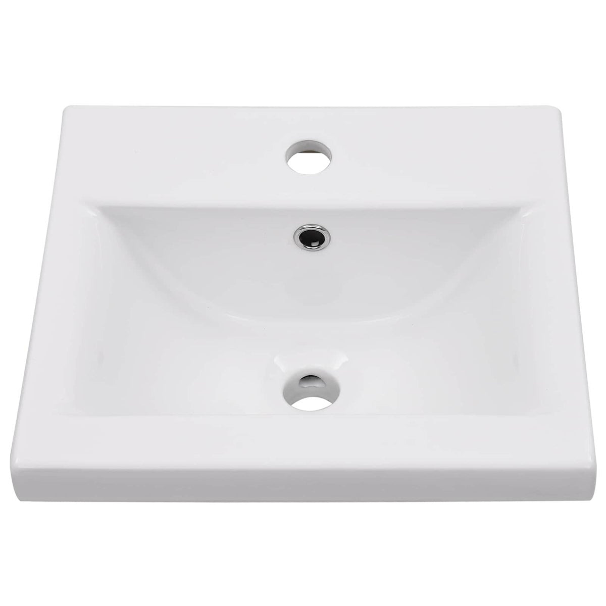 Set Mobili da Bagno 5 pz Grigio Cemento in Legno Multistrato
