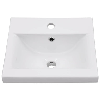 Set Mobili da Bagno 5 pz Grigio Cemento in Legno Multistrato
