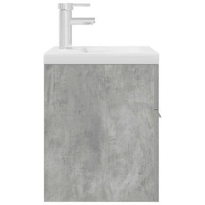 Mobile da Bagno con Lavabo Integrato e Rubinetto Grigio Cemento | homemem39