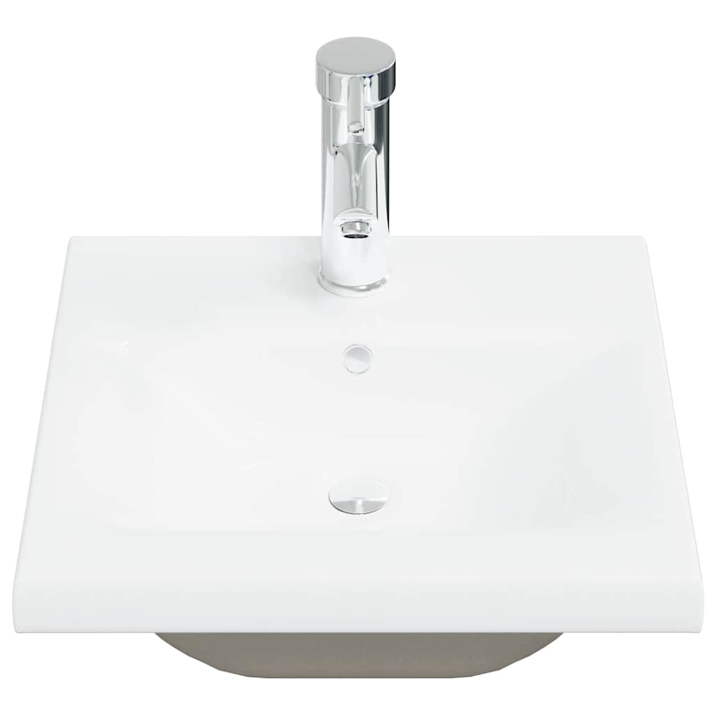 Set Mobili da Bagno 5 pz Grigio Cemento in Legno Multistrato | homemem39