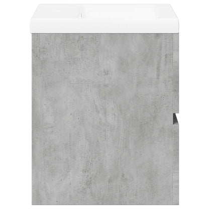Set Mobili da Bagno 2 pz Grigio Cemento in Legno Multistrato | homemem39