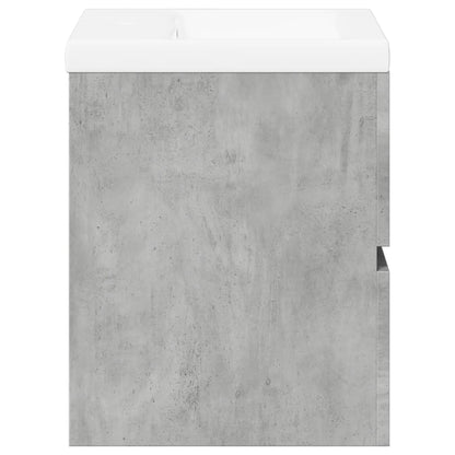 Set Mobili da Bagno 2 pz Grigio Cemento in Legno Multistrato | homemem39