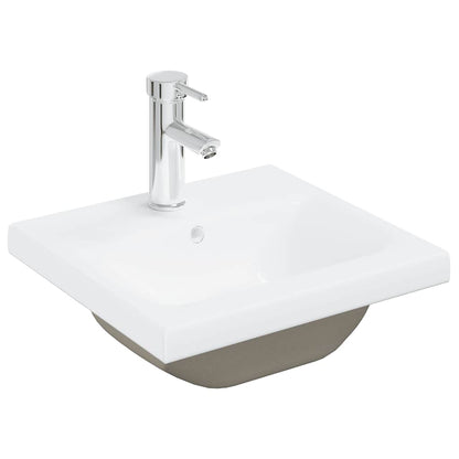 Set Mobili da Bagno 2 pz Grigio Cemento in Legno Multistrato | homemem39