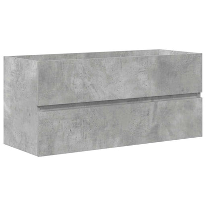 Set Mobili da Bagno 2 pz Grigio Cemento in Legno Multistrato | homemem39