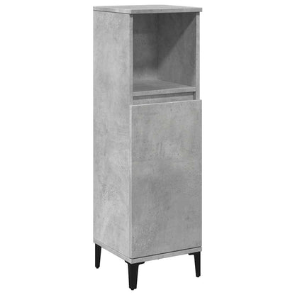 Set Mobili da Bagno 3 pz Grigio Cemento in Legno Multistrato | homemem39