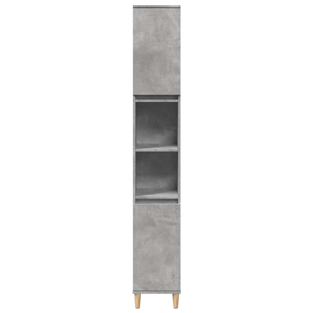 Set Mobili da Bagno 3 pz Grigio Cemento in Legno Multistrato | homemem39