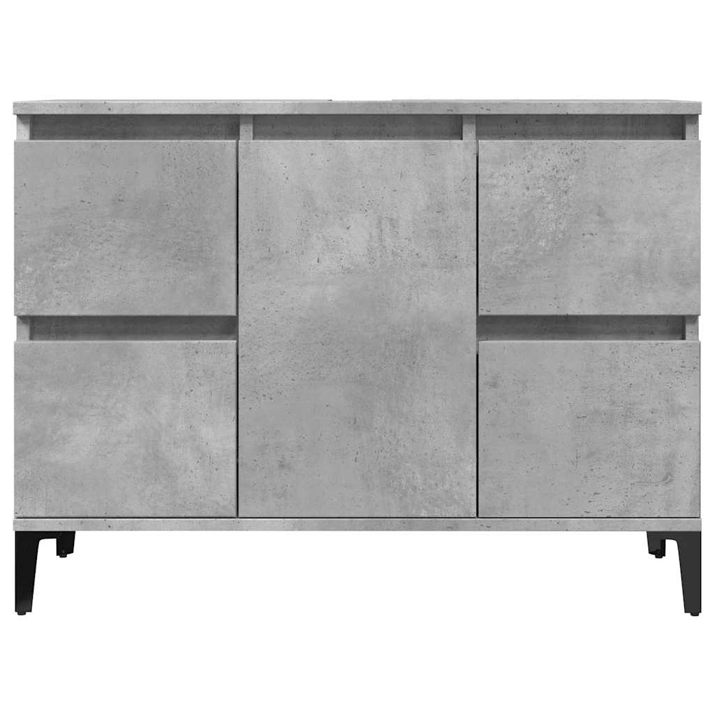 Set Mobili da Bagno 3 pz Grigio Cemento in Legno Multistrato | homemem39