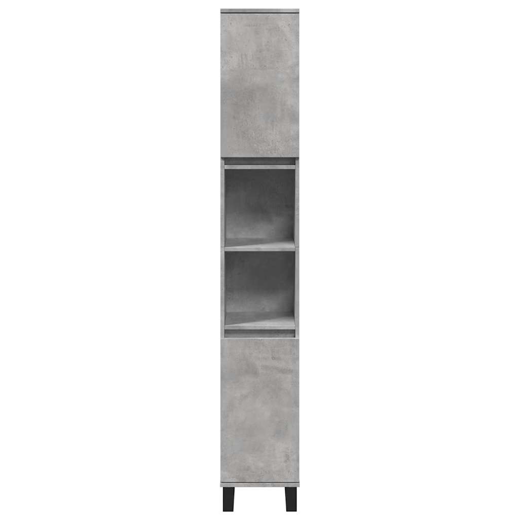 Set Mobili da Bagno 3 pz Grigio Cemento in Legno Multistrato | homemem39