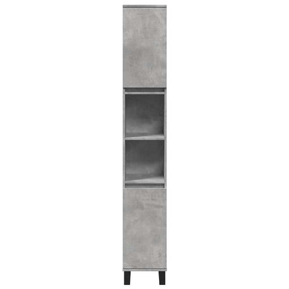 Set Mobili da Bagno 3 pz Grigio Cemento in Legno Multistrato | homemem39