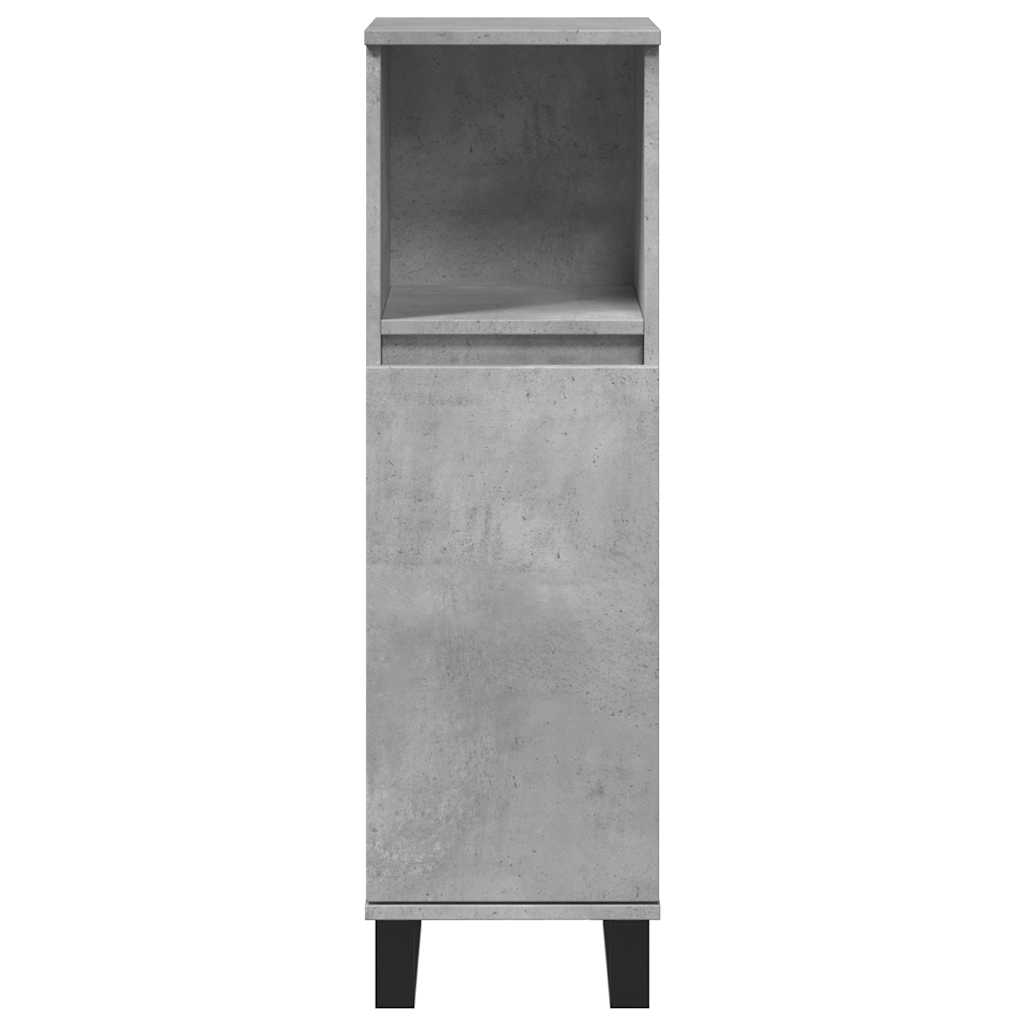 Set Mobili da Bagno 3 pz Grigio Cemento in Legno Multistrato | homemem39