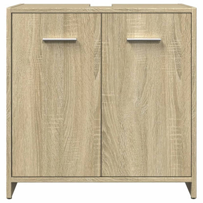 Set Mobili da Bagno 3 pz Rovere Sonoma in Legno Multistrato | homemem39
