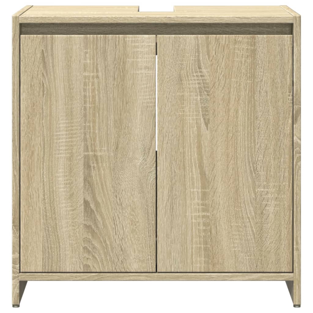 Set Mobili da Bagno 3 pz Rovere Sonoma in Legno Multistrato | homemem39