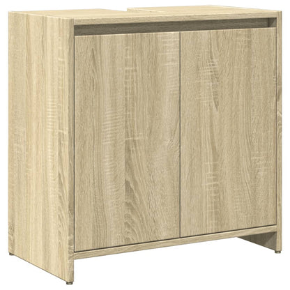 Set Mobili da Bagno 3 pz Rovere Sonoma in Legno Multistrato | homemem39