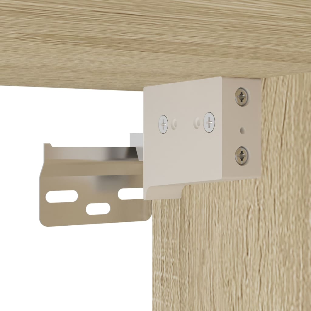 Set Mobili da Bagno 3 pz Rovere Sonoma in Legno Multistrato | homemem39