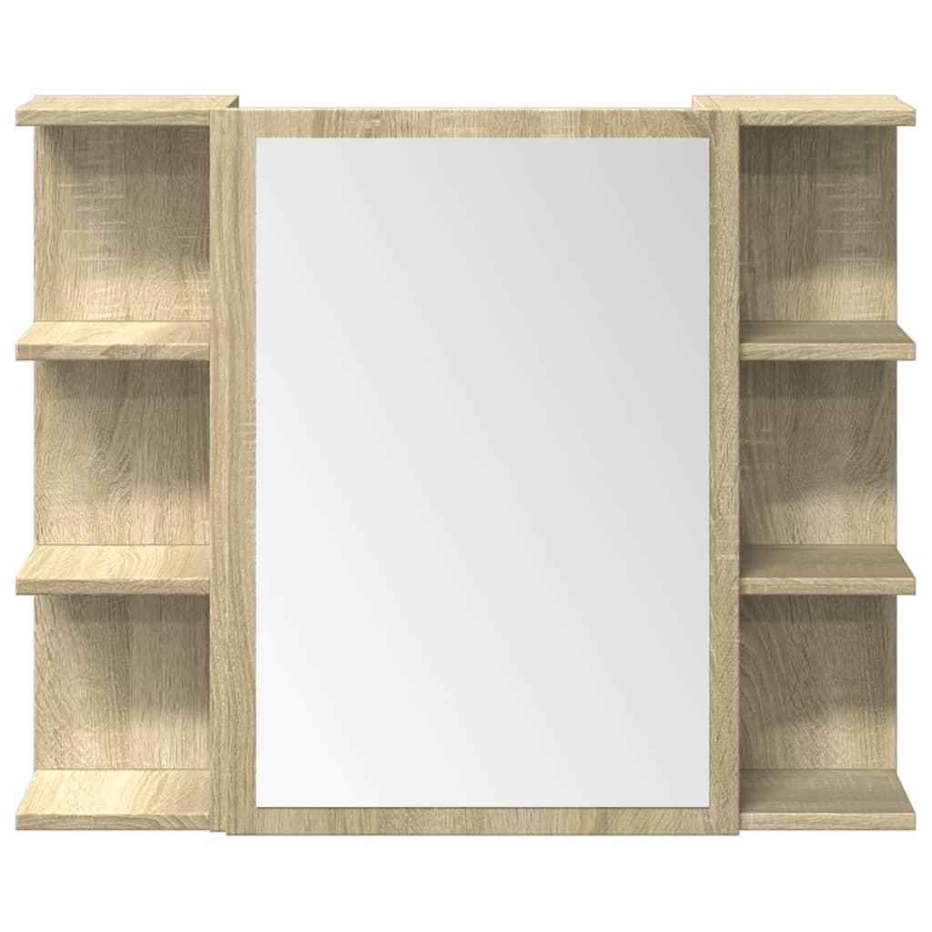 Set Mobili da Bagno 3 pz Rovere Sonoma in Legno Multistrato | homemem39