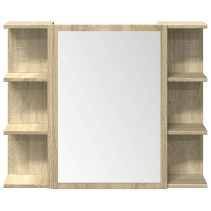 Set Mobili da Bagno 3 pz Rovere Sonoma in Legno Multistrato | homemem39