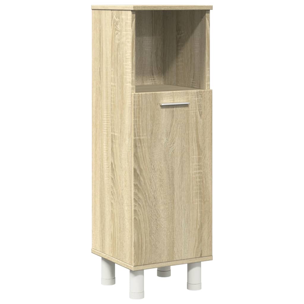 Set Mobili da Bagno 3 pz Rovere Sonoma in Legno Multistrato | homemem39
