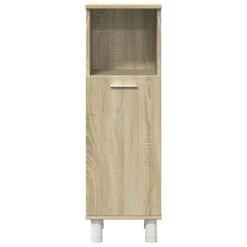 Set Mobili da Bagno 3 pz Rovere Sonoma in Legno Multistrato | homemem39