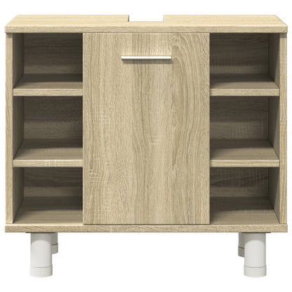 Set Mobili da Bagno 3 pz Rovere Sonoma in Legno Multistrato | homemem39