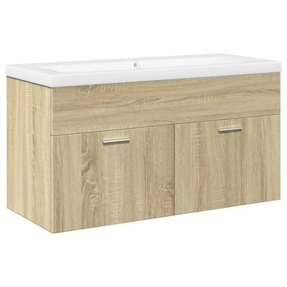 Mobile da Bagno con Lavabo Integrato Rovere Sonoma | homemem39