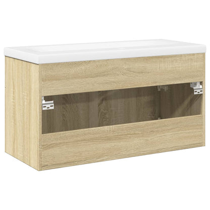 Mobile da Bagno con Lavabo Integrato Rovere Sonoma | homemem39
