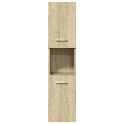Set Mobili da Bagno 5 pz Rovere Sonoma in Legno Multistrato