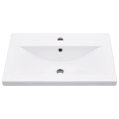 Set Mobili da Bagno 5 pz Rovere Sonoma in Legno Multistrato