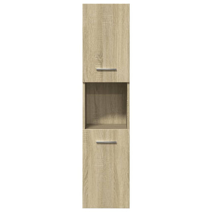 Set Mobili da Bagno 4 pz Rovere Sonoma in Legno Multistrato | homemem39