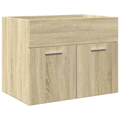 Set Mobili da Bagno 4 pz Rovere Sonoma in Legno Multistrato | homemem39
