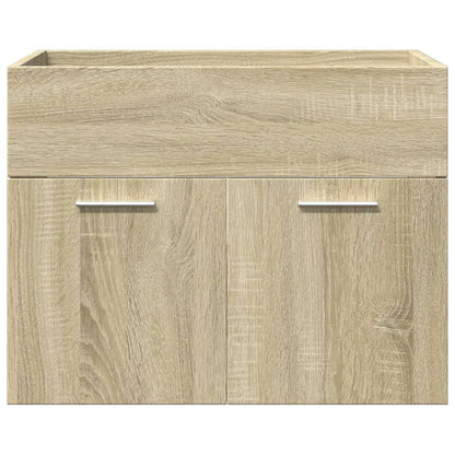 Set Mobili da Bagno 4 pz Rovere Sonoma in Legno Multistrato | homemem39