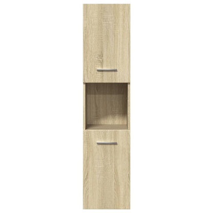 Set Mobili da Bagno 5 pz Rovere Sonoma in Legno Multistrato | homemem39